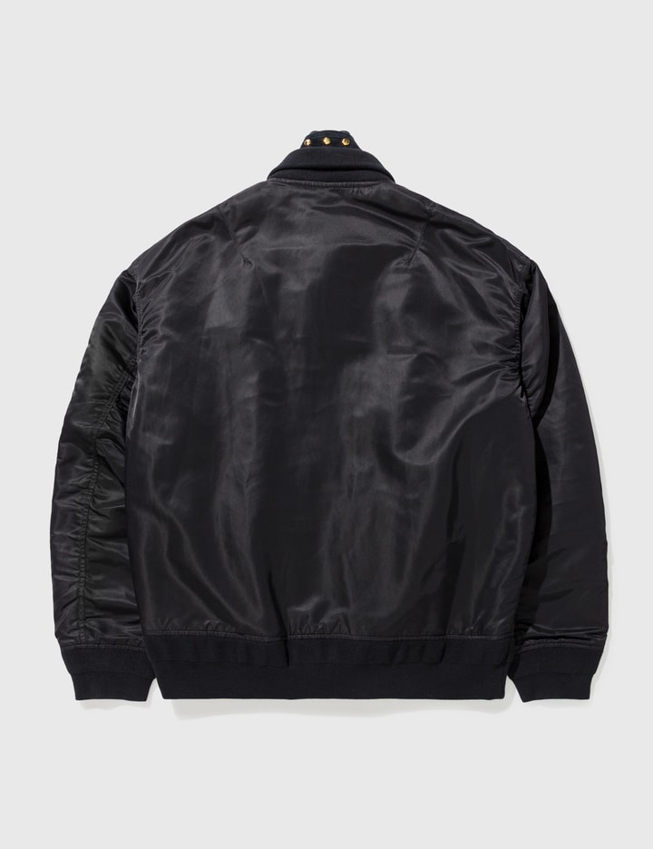 Sacai - SACAI WOOL BLAZER INTERIOR MA1 BOMBER JACKET | HBX - Globally Curated Fashion and