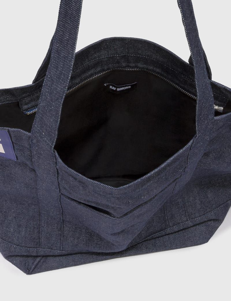 Raf Simons - Denim Tote Bag | HBX - Globally Curated Fashion and