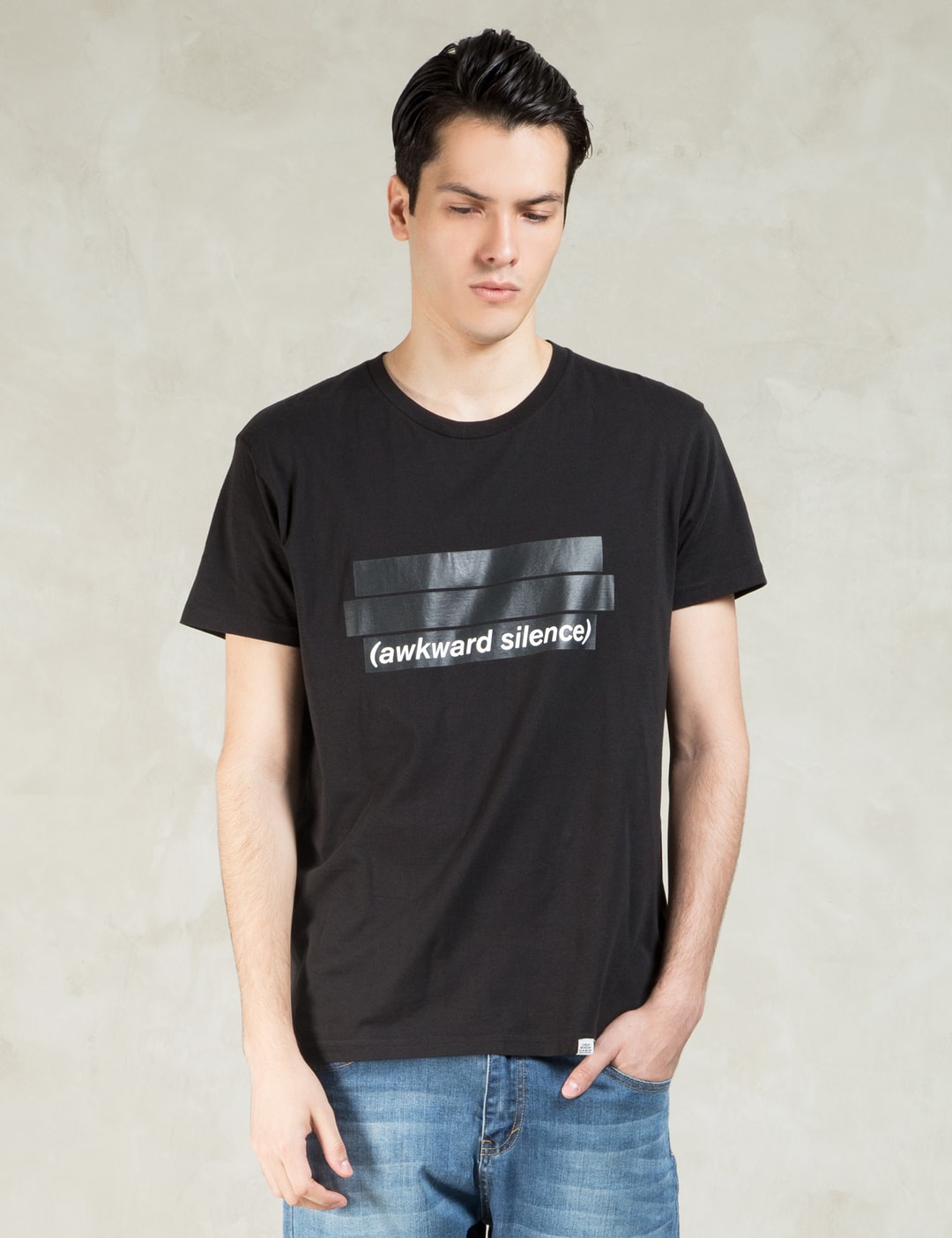 Cheap Monday Black S/S Awkward Silence Stanard TShirt HBX