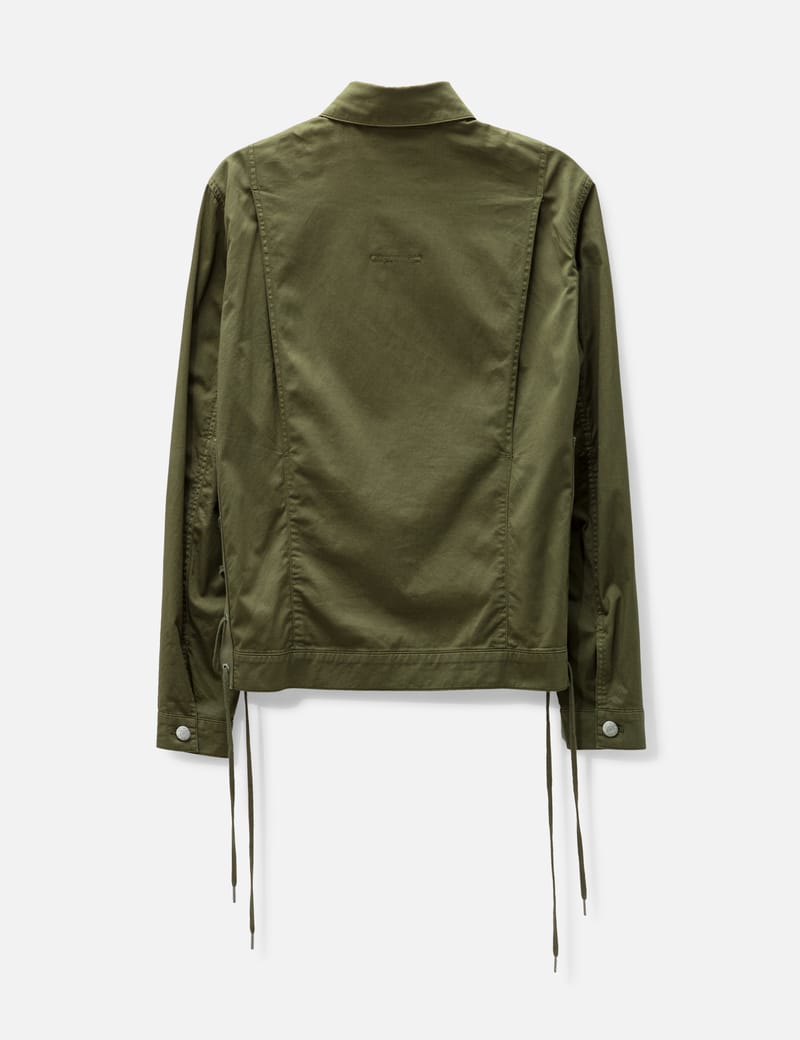 Helmut Lang - HELMUT LANG SIDE LACE-UP ZIPPED JACKET | HBX 