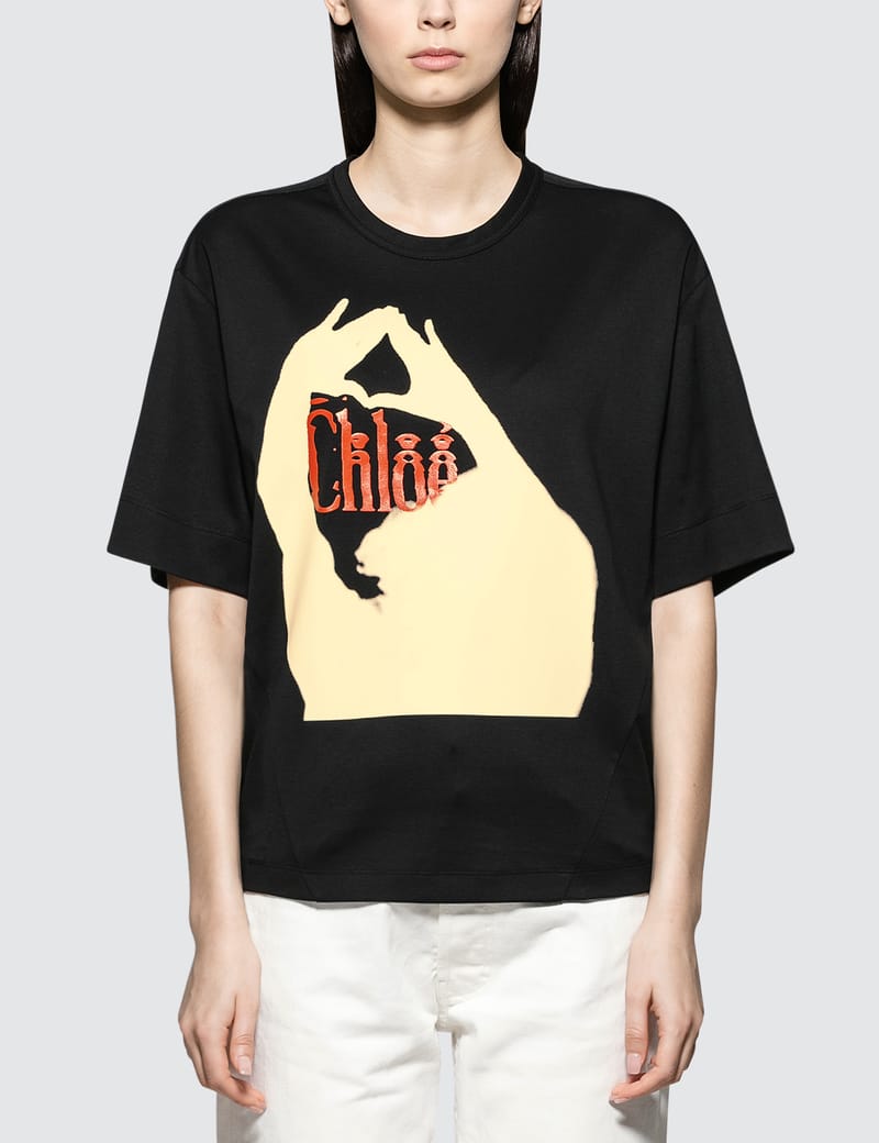 Chloé - Oversized Printed Cotton Jersey T-shirt | HBX - Globally