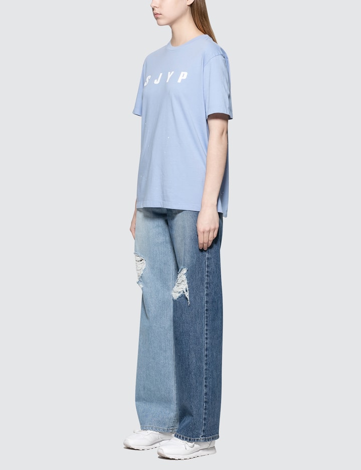 SJYP - Logo Painted S/S T-Shirt | HBX - Globally Curated Fashion and ...