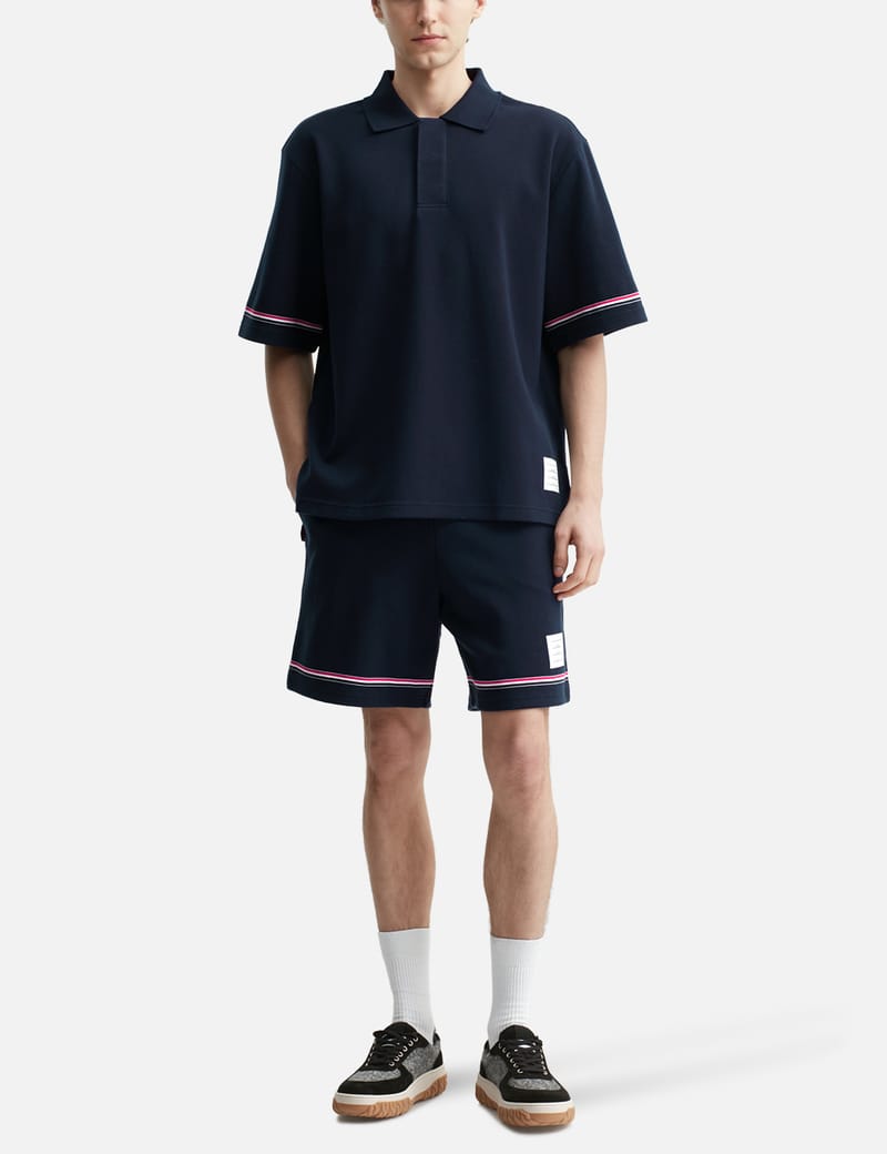 Thom Browne RWBストライプ ポロシャツ | グレー | FARFETCH JP