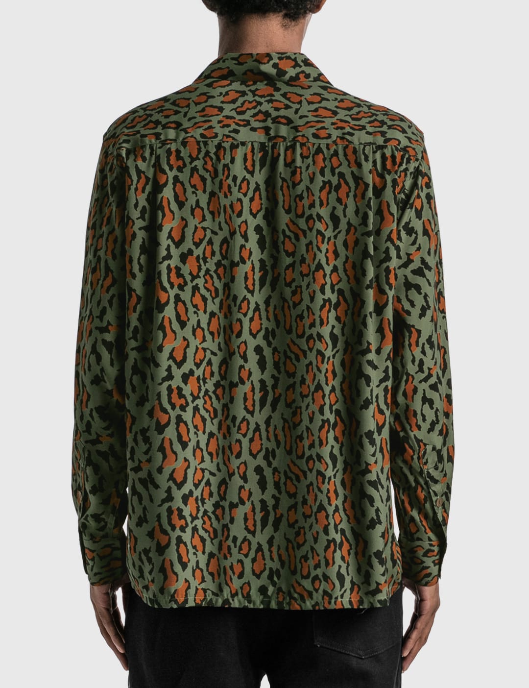 Leopard Open Collar Shirt