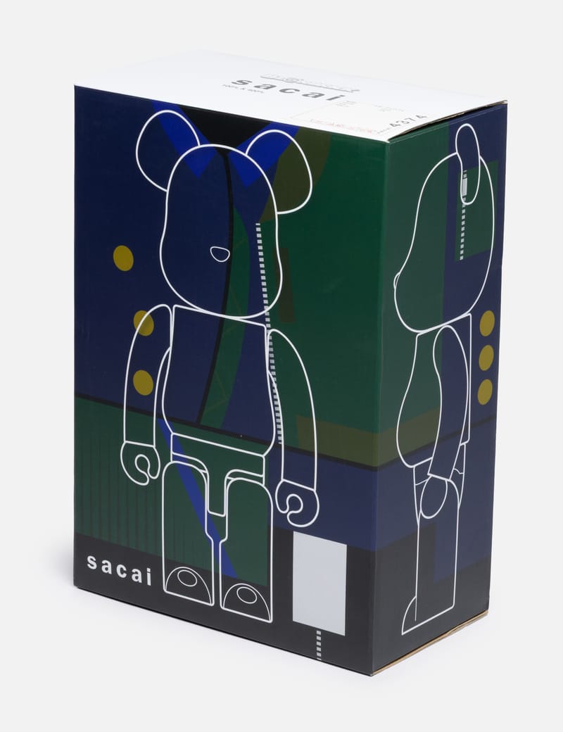 sacai be@rbrick 100％＆400％ Medicom Toy - 2018 Sacai 400% + 100% Be@rbrick Set | HBX
