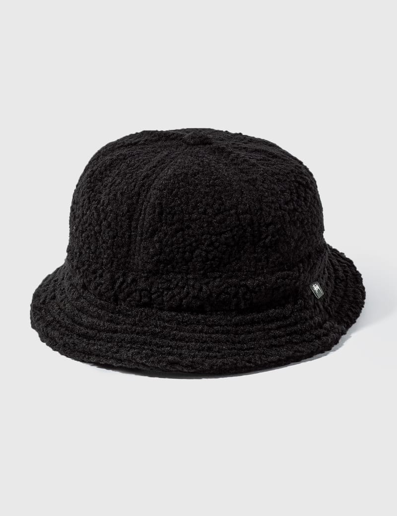 Stüssy - Sherpa Fleece Bell Bucket Hat | HBX - Globally Curated