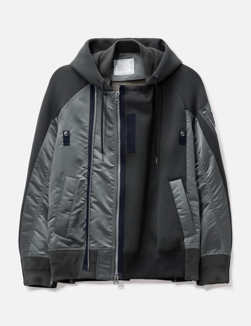 Sacai Sponge Sweat Blouson スポンジ スウェット-