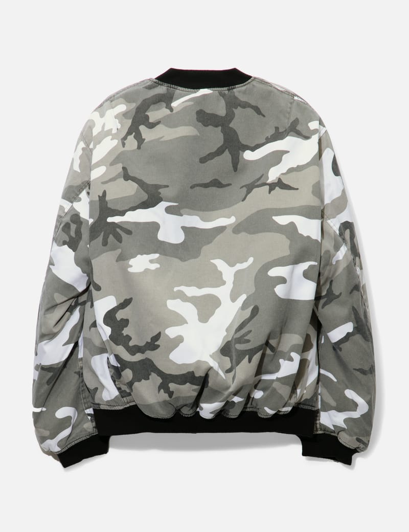 Snow camo bomber on sale jacket