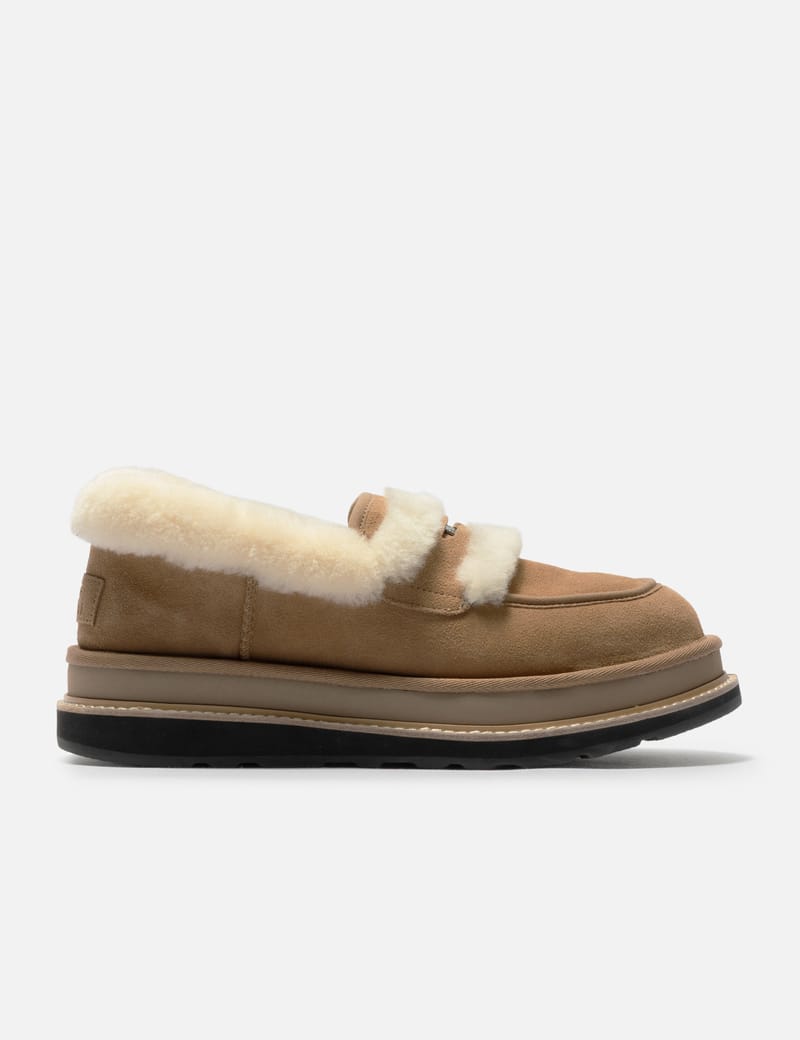 Sacai UGG Loafer - Brand new brown suede slip-on with original