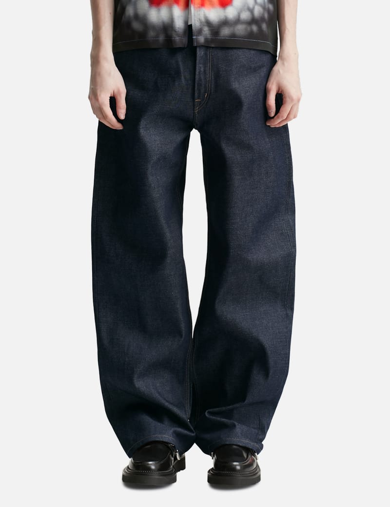 Brain Dead X A.P.C. Type 00 Selvedge Denim Pant - Indigo wide-leg