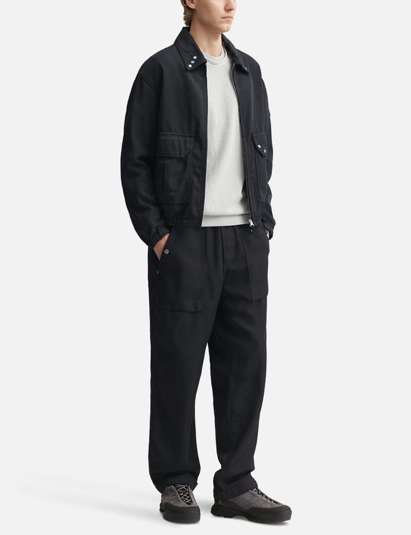 STONE  24AWブラックナイロンメタルコーチジャケット Stone Island - Dense Oxford Nylon Coach Jacket | HBX