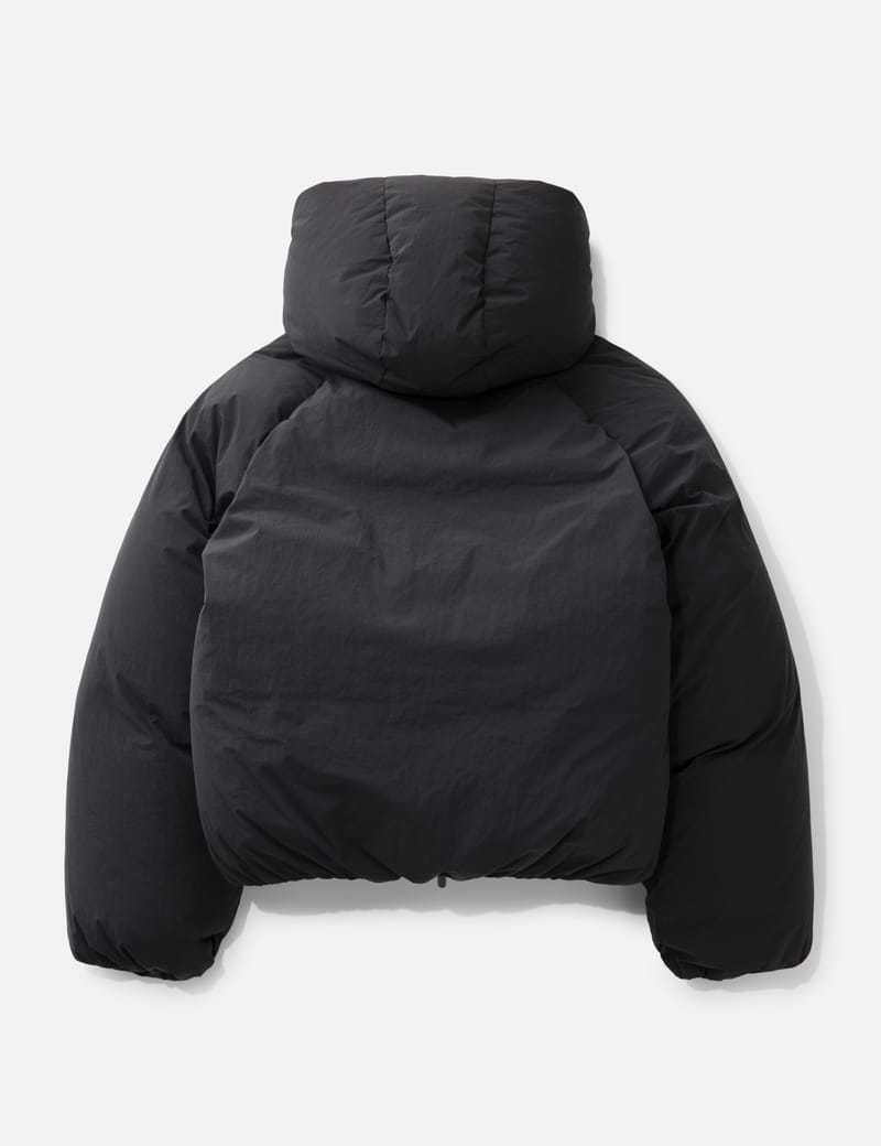 Seventh Space Coat - Oversized, cropped down coat in water