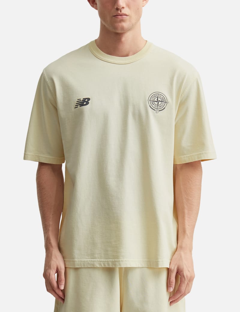 Stone Island X New Balance Short Sleeve T-Shirt - Juniper cotton