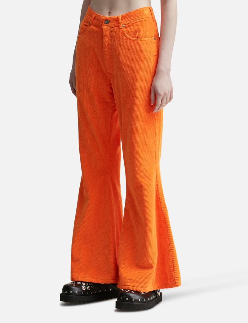 ERL - UNISEX CORDUROY FLARED PANTS WOVEN | HBX - Globally Curated