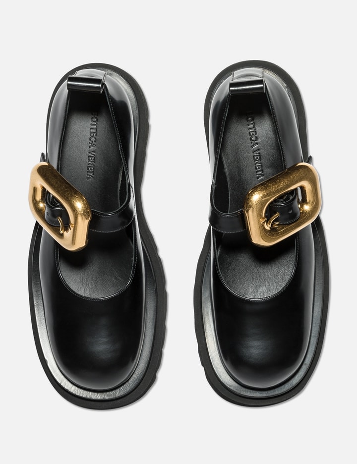 Bottega Veneta - Lug Mary-Jane Flats | HBX - Globally Curated Fashion ...