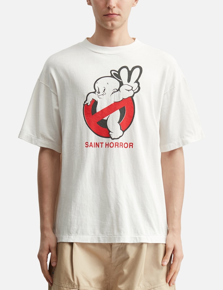 Saint Michael Saint Horror Short Sleeves T-Shirt - 寬鬆圖案短袖T恤,日本製造,街頭感十足 ...