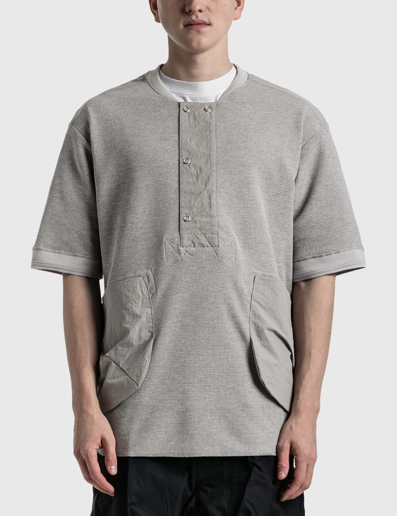 norbit by Hiroshi Nozawa - Waffle Henry Neck Pocket T-shirt | HBX