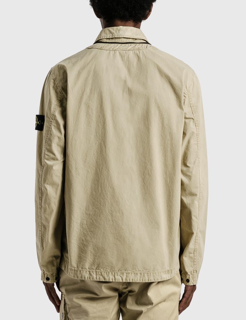 Stone island overshirt beige online