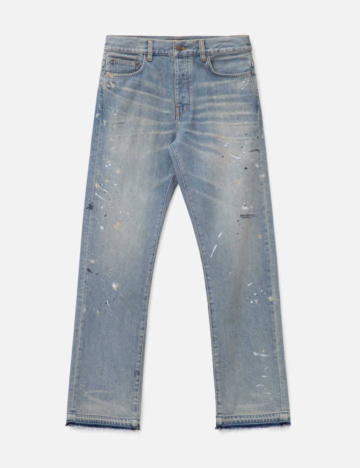 Jean Skinny Homme AMIRI Crystals Painter - Bleu Indigo Avec éclaboussures De Peinture Et Cristaux - Neuf Avec étiquettes