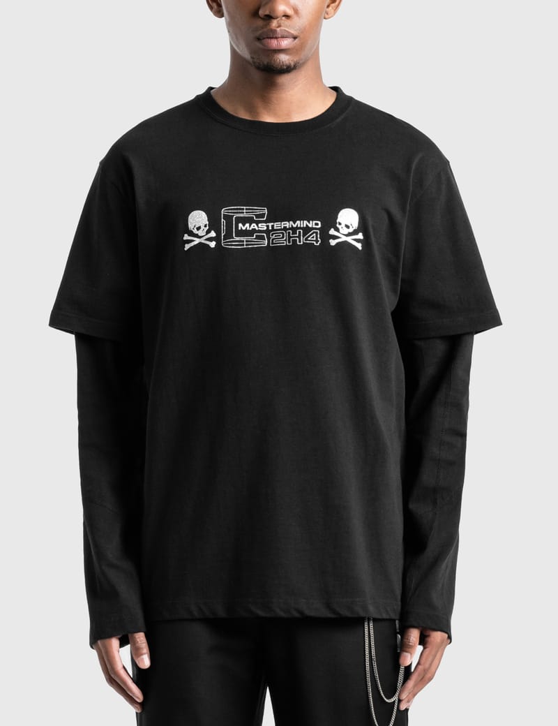 C2H4 C2H4 x Mastermind Japan Double Layer Long Sleeve T Shirt