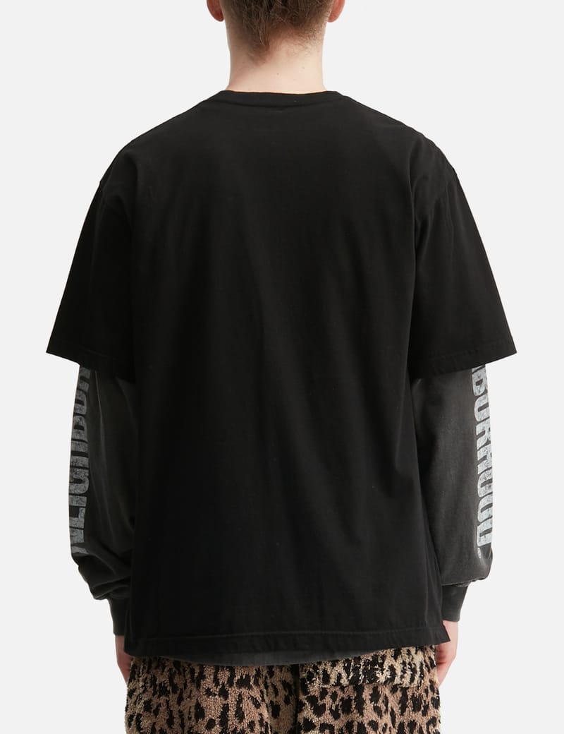 NEIGHBORHOOD NH . TEE SS-7 - Boxy cotton tee with chest graphic in