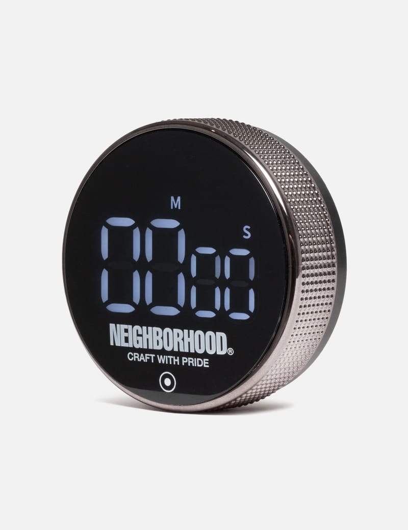NEIGHBORHOOD LOGO KITCHEN TIMER タイマー NEIGHBORHOOD Logo Kitchen Timer - Magnetic digital timer with