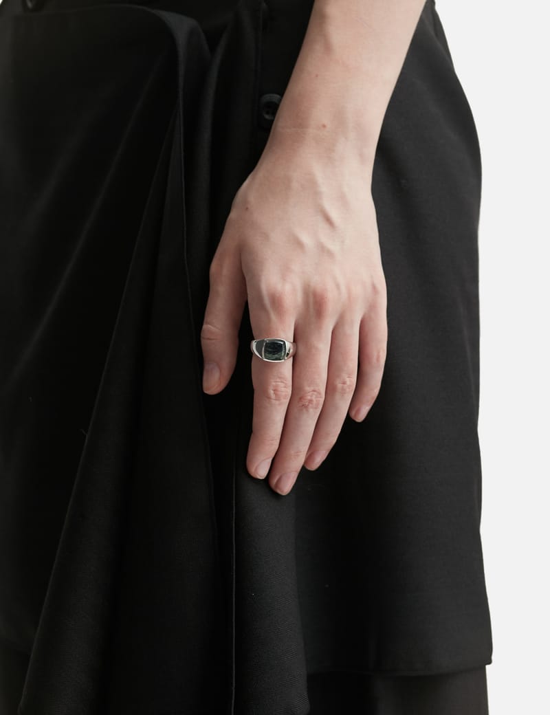 Tom Wood - Cushion Black Onyx Ring | HBX