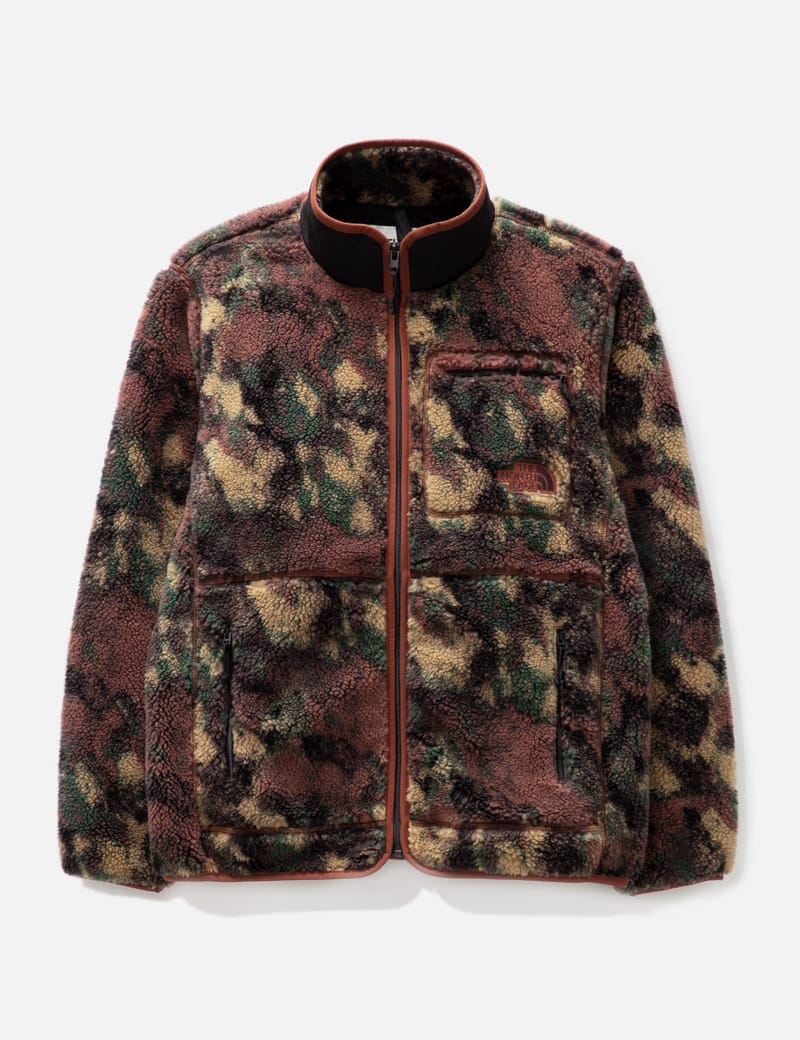 North face sherpa jacket camo best sale