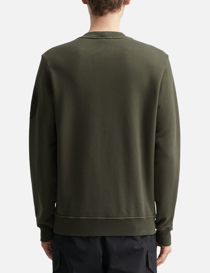 【関税&送料込】Stone  Black Cotton Sweatshirt Stone Island - Cotton crew-neck sweatshirt black - The Corner