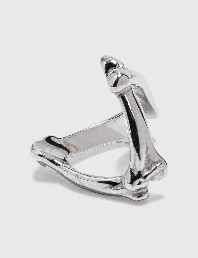 Takahiromiyashita Thesoloist - Bone Shaped Victory Ring | HBX ...