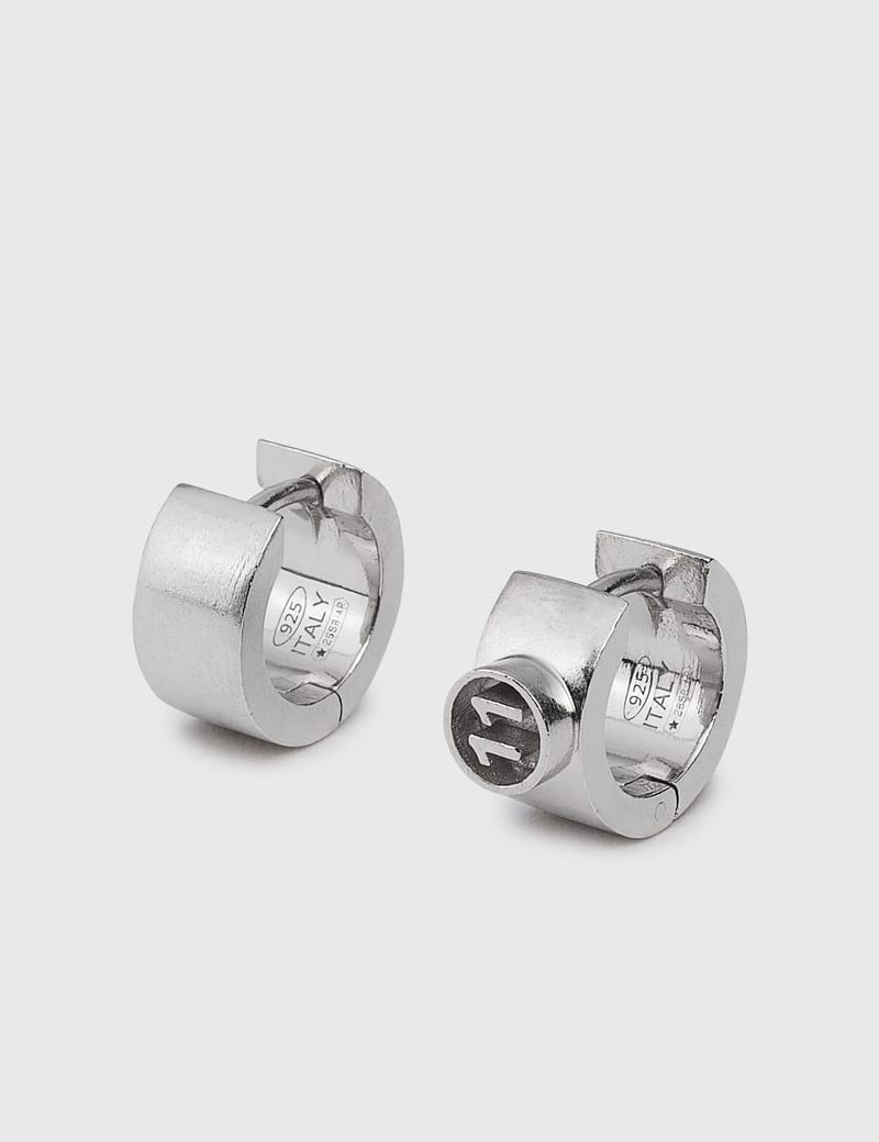 MAISON MARGIELA Chain-link Sterling Silver Earrings 11ロゴ Earring-1-1-00659.jpg?fit=max&