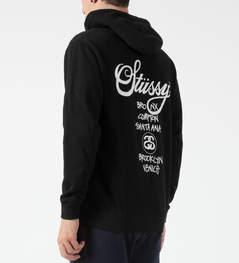 Stüssy - Black World Tour Hoodie | HBX