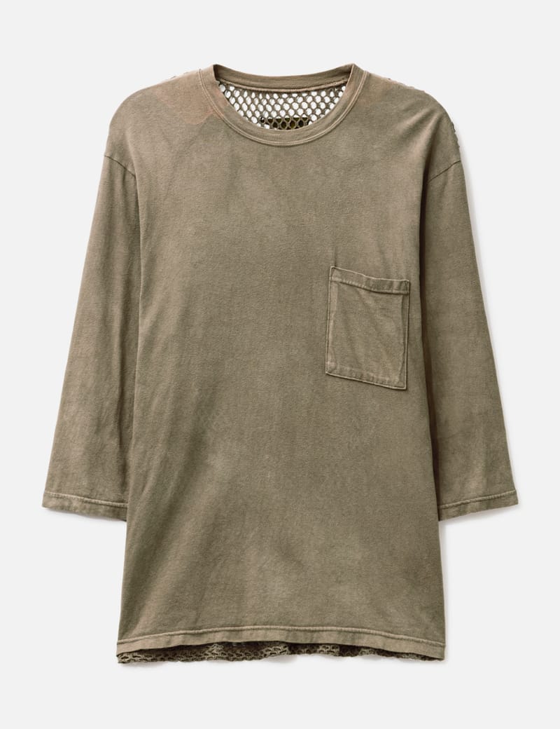 Kapital 20/Tianzhu Catavira Crew Seven Minutes T-Shirt - Gray tee