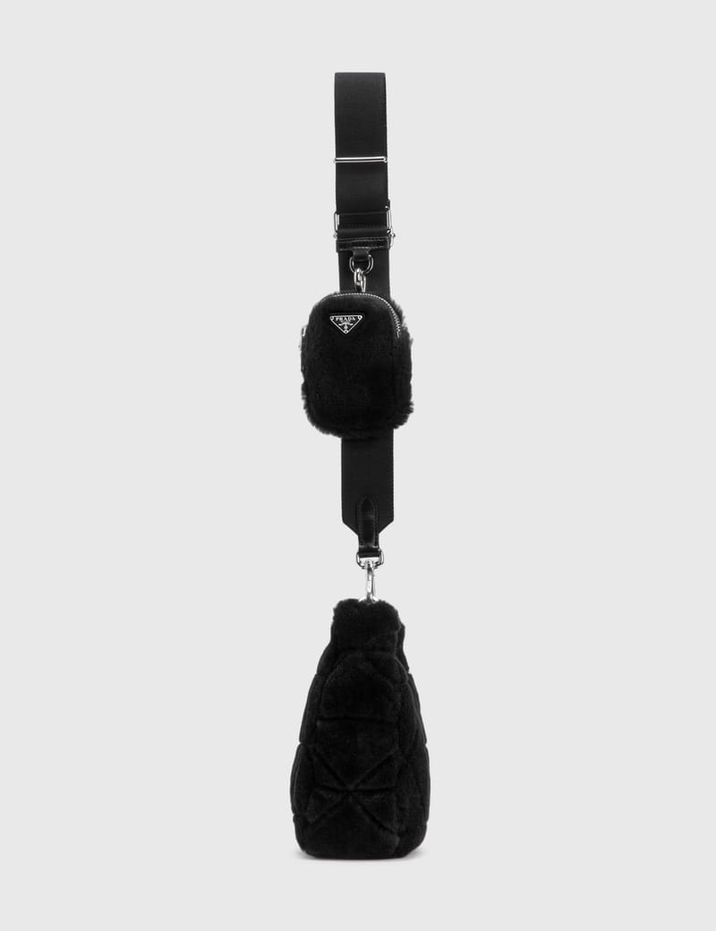Prada - Shearling Shoulder Bag | HBX - Globally Curated