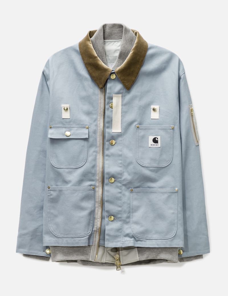 Sacai - Sacai X Carhartt WIP キャンバス × MA-1 ジャケット ミシガン 