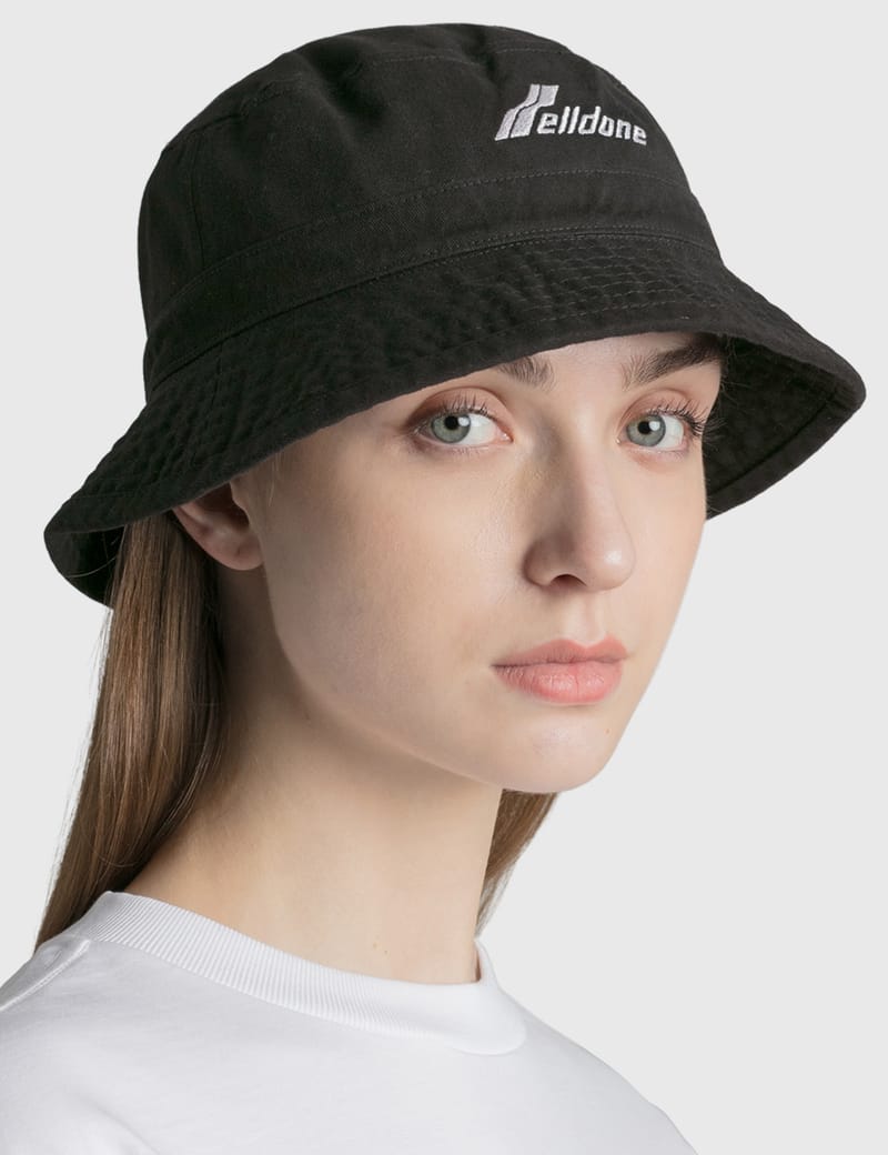 We11done - Washed WD Logo Bucket Hat | HBX - Globally Curated