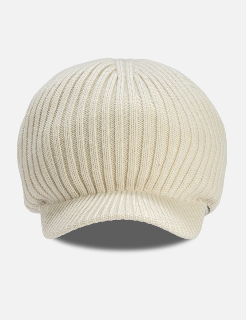 Y-3 Wales Bonner X Y-3 Beanie Cap - Merino wool beanie with curved