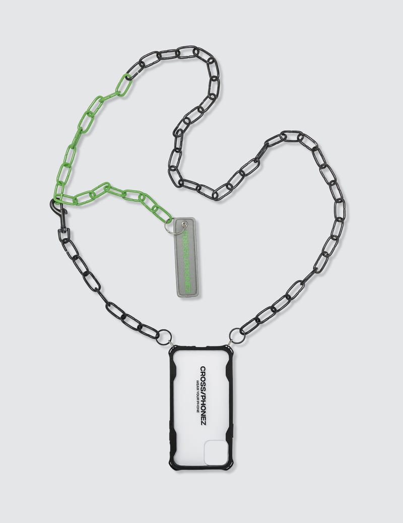 【国内送】CROSS/PHONEZクロスフォンズ★ Chain iPhone Case Cross/Phonez - Crossphone Black And Green Chain iPhone Case