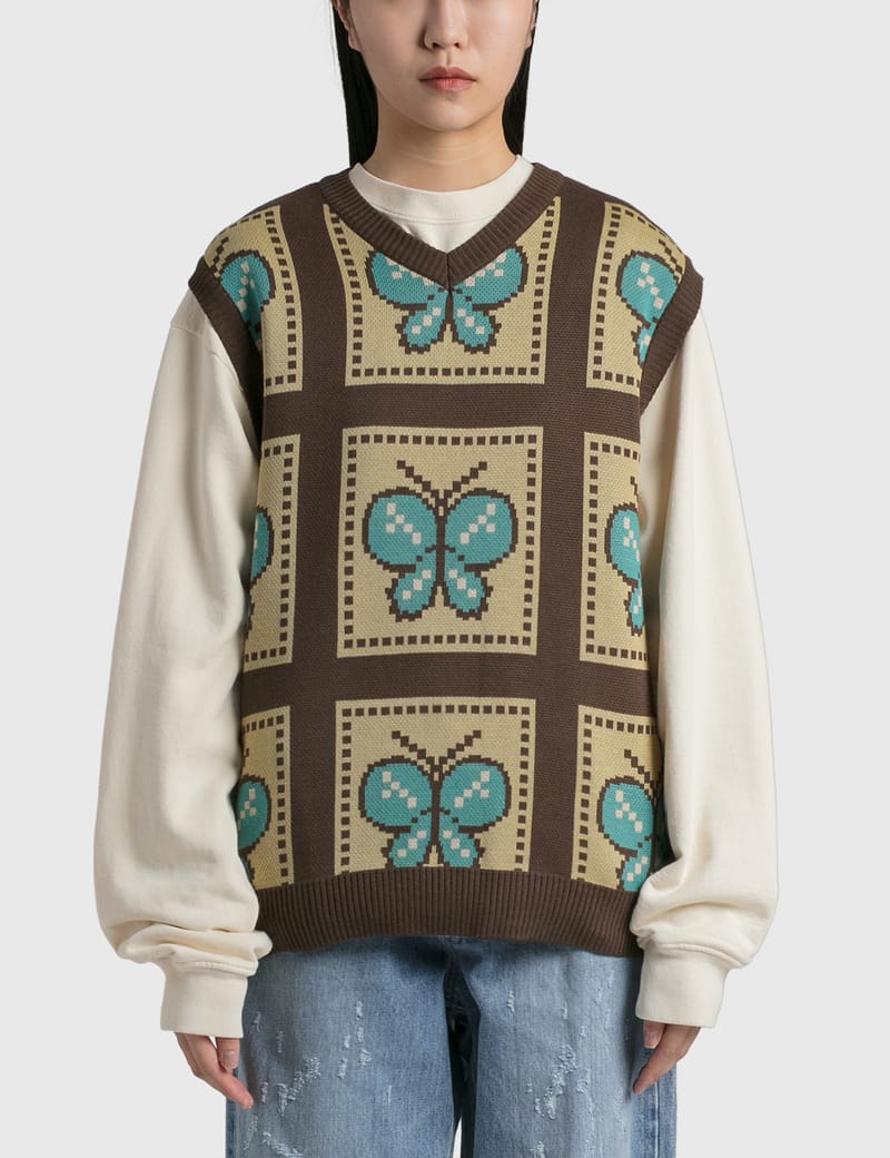 Awake NY - Butterfly Sweater Vest | HBX - Globally Curated Fashion