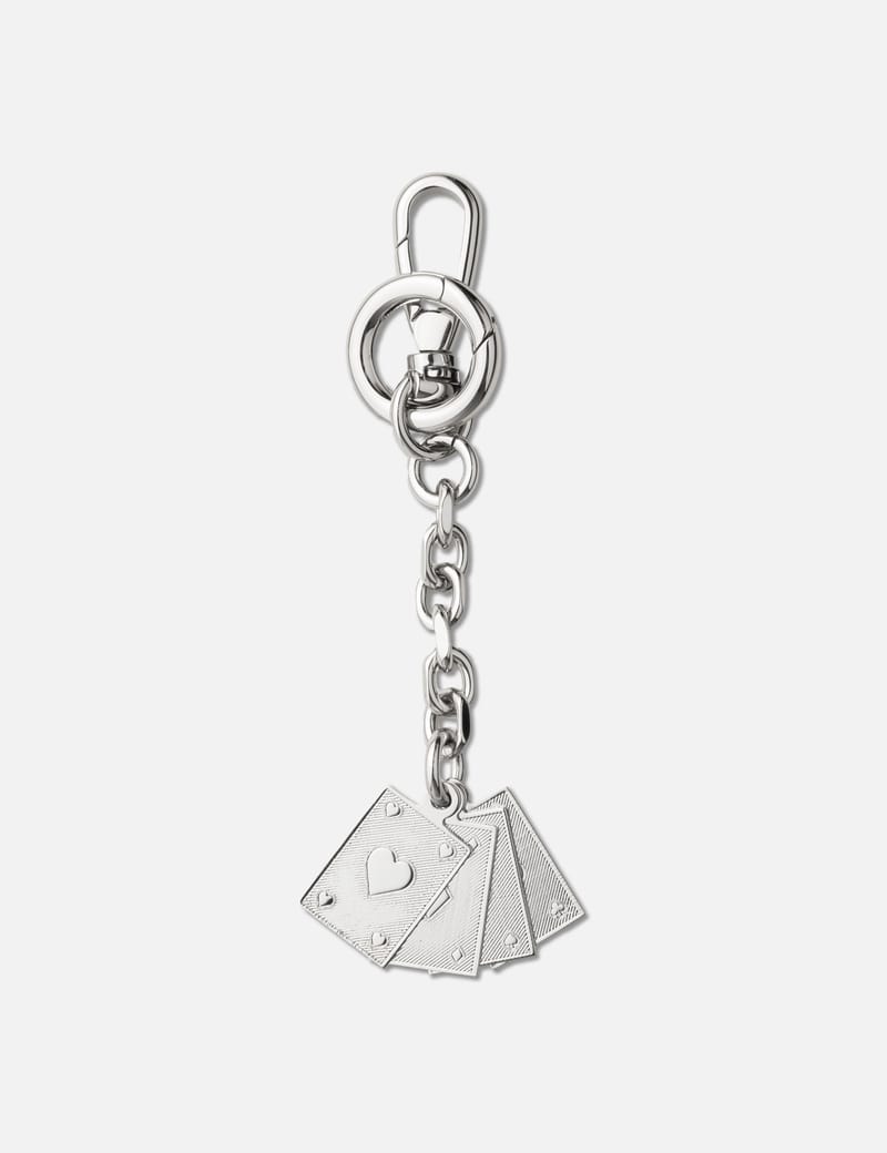 Maison Margiela Cards Keyring - Playful card charm with logo