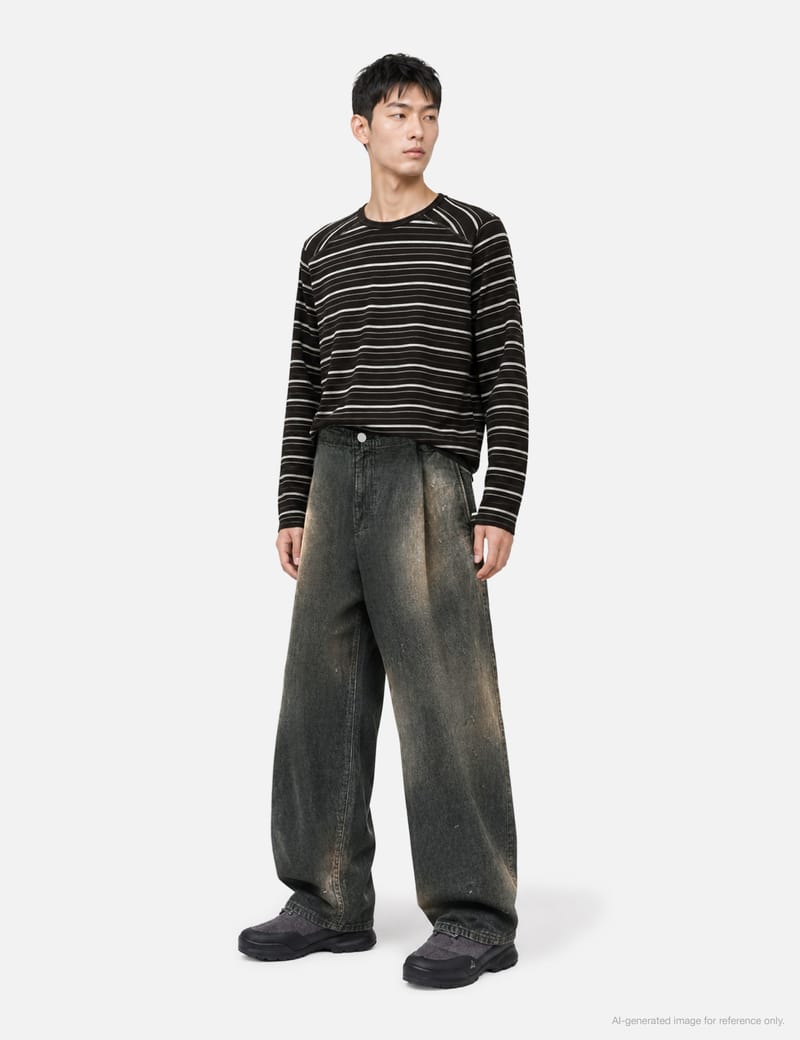 ANCELLM Denim Painter Pants - Hand-treated vintage workwear denim