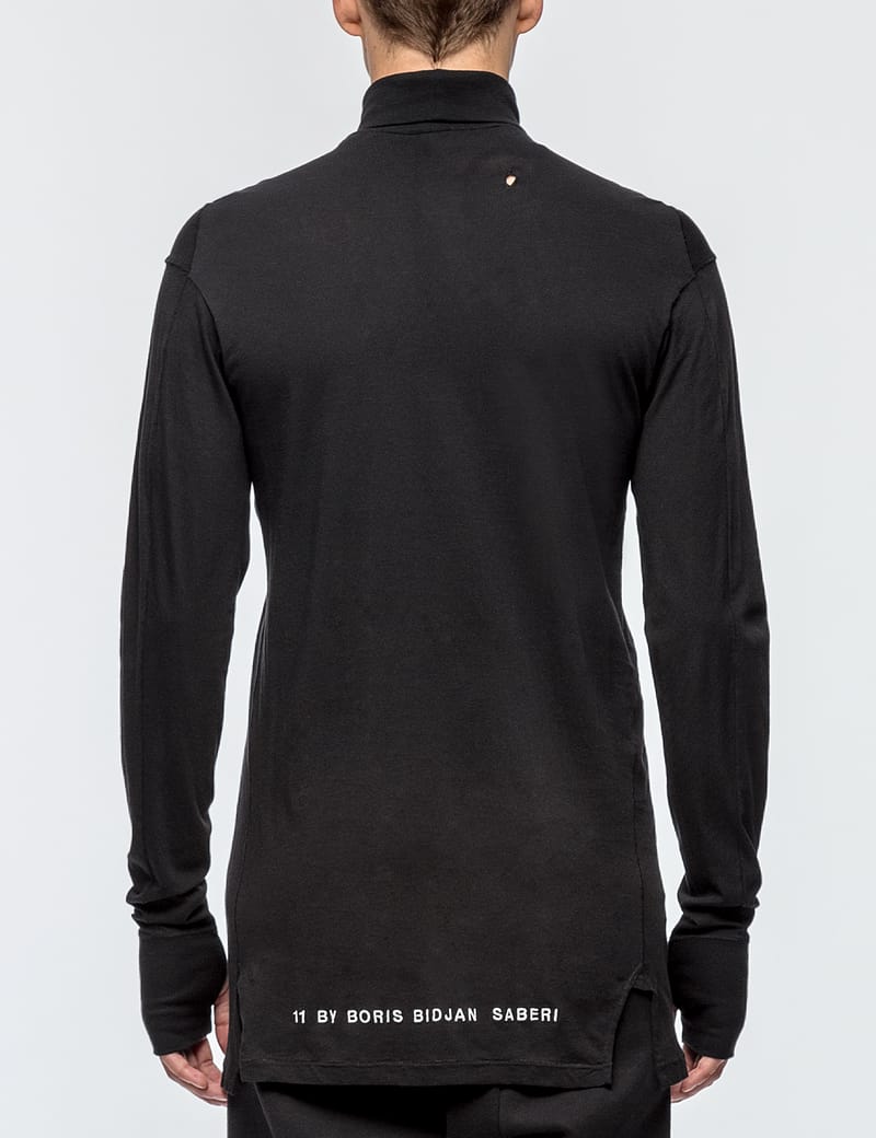 11 By Boris Bidjan Saberi faded long-sleeved cotton hoodie