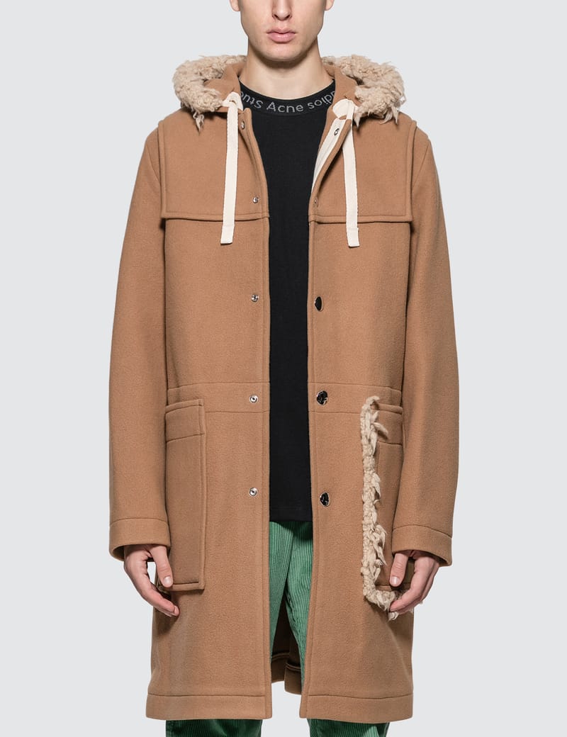 Acne Studios Orvon Faux Shearling Duffle Coat HBX Globally