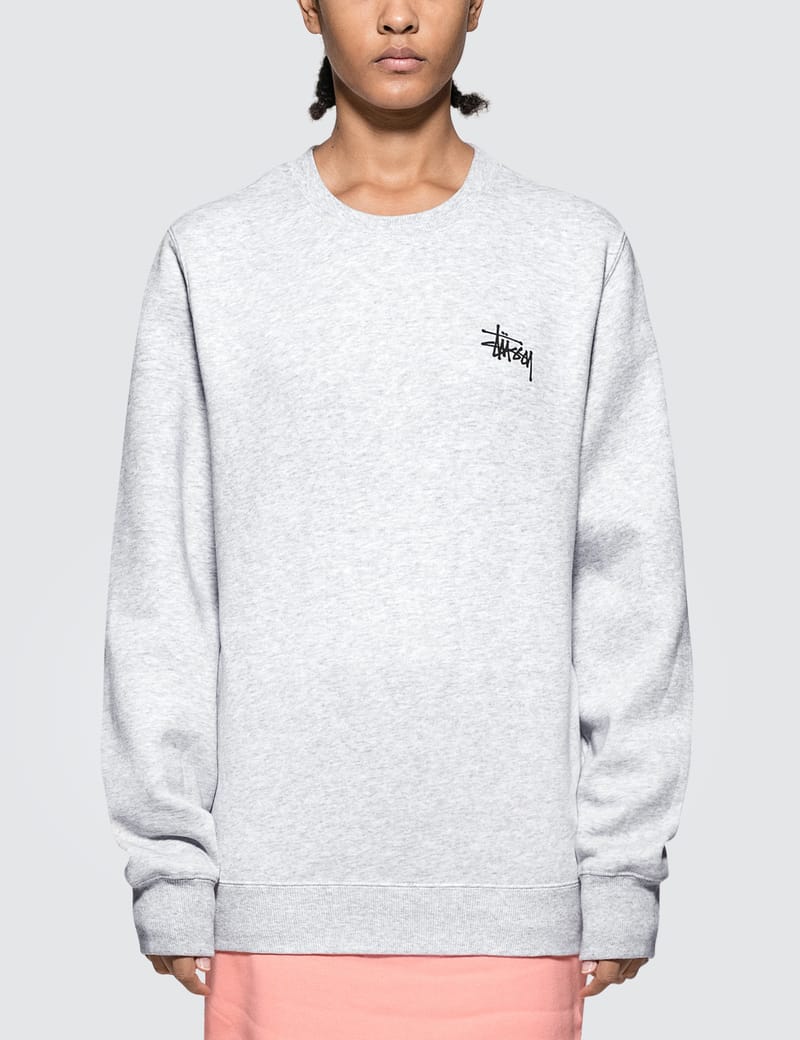 Stussy basic crew store sweatshirt