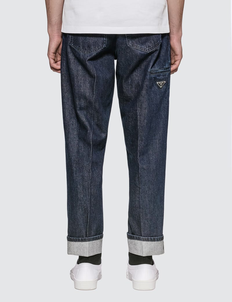 【最安値挑戦】 Dry & Dip Denim Prada Selvage - Prada Jeans Globally - HBX | パンツ