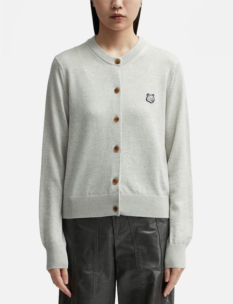 Maison Kitsuné - Bold Fox Head Patch Regular Cardigan | HBX