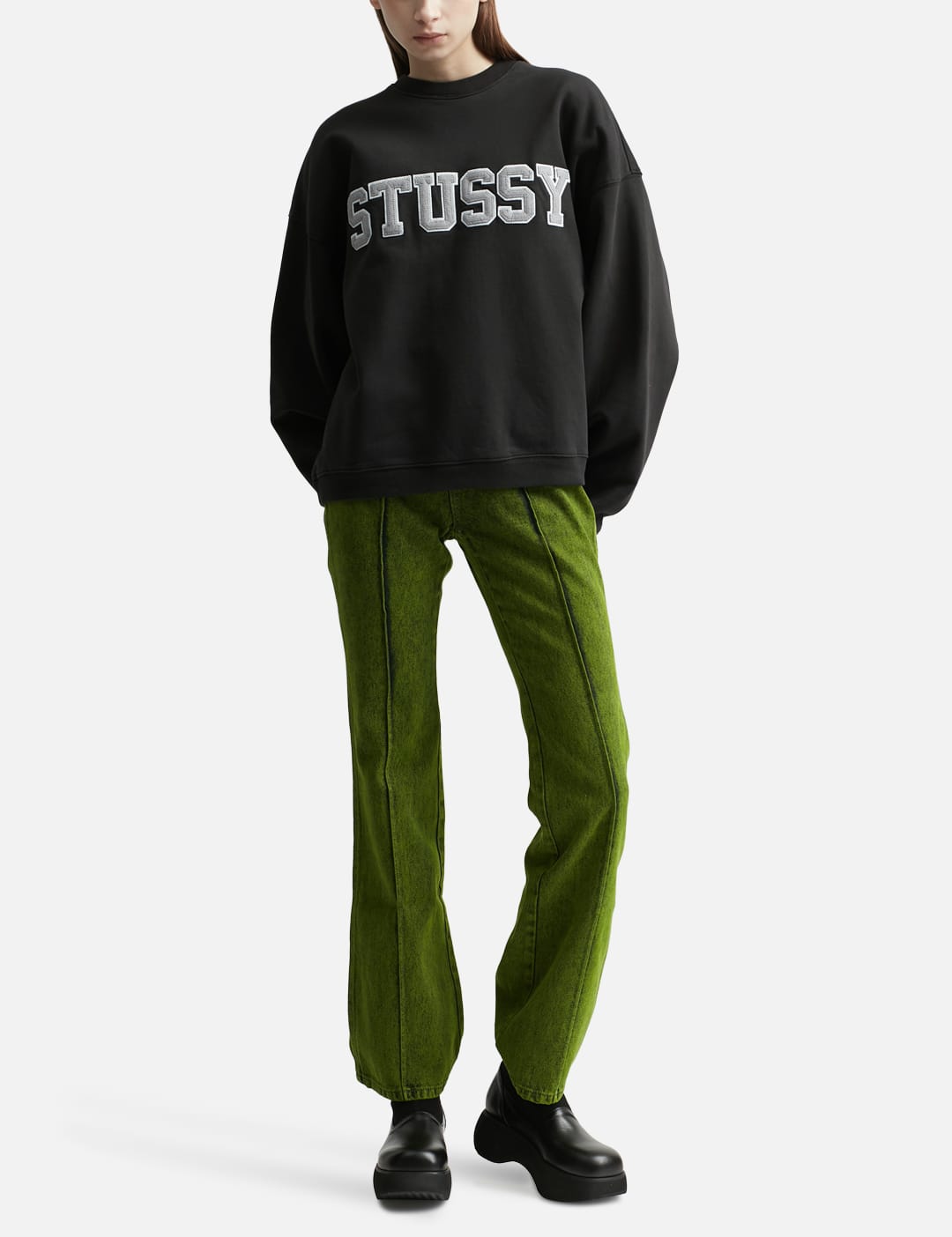 Stüssy - Relaxed Oversized Crewneck | HBX - Globally Curated 