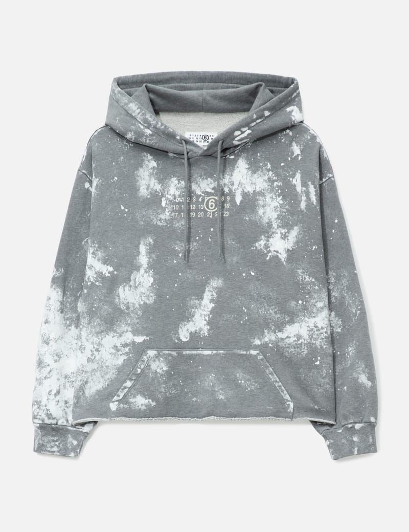 MM6 Maison Margiela Numeric Signature Spray Hoodie - Oversized