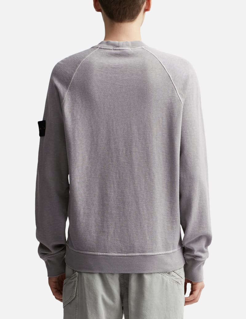 Stone Island - 'Old' Treatment Crewneck Sweatshirt | HBX