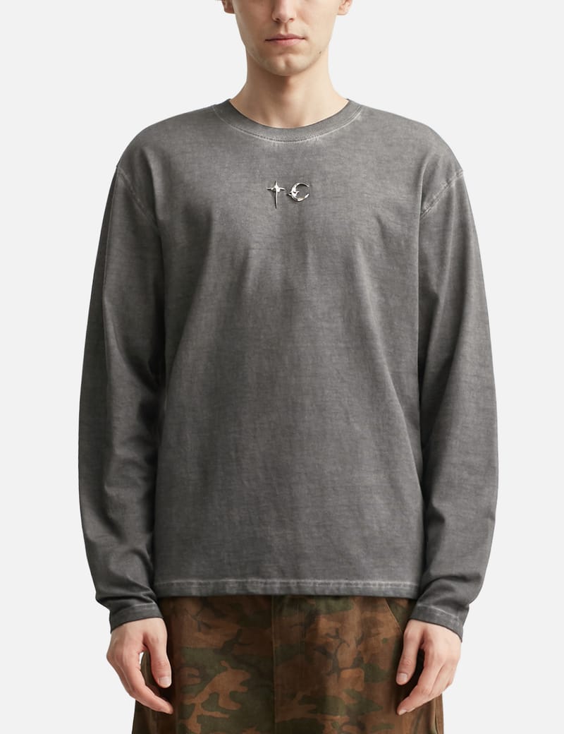 THUG CLUB TC Basic Long Sleeve - Vintage-washed cotton with metal